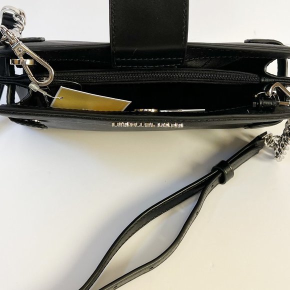 Michael Kors Rayne Small MINI Crossbody Bag Black - Picture 7 of 13
